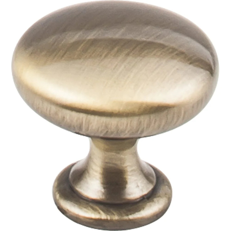 Madison Knob, 1-3/16" Dia.,  Brushed Antique Brass